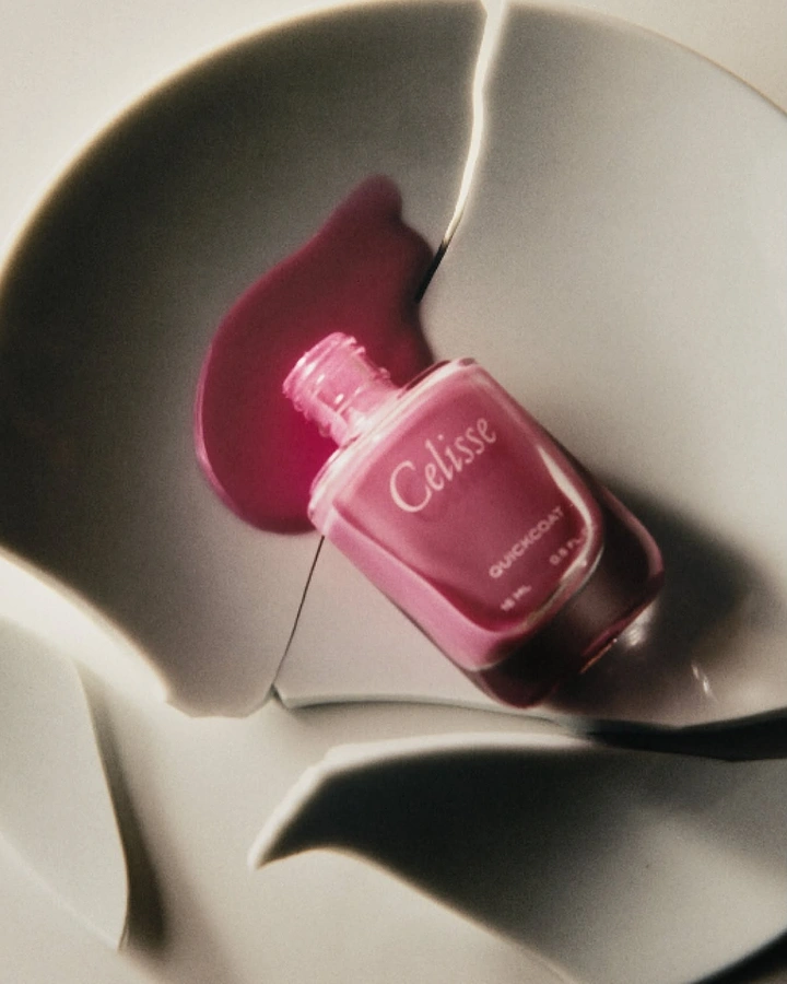 Nail Polish Brands creative ad: Sculptural shadow frames product