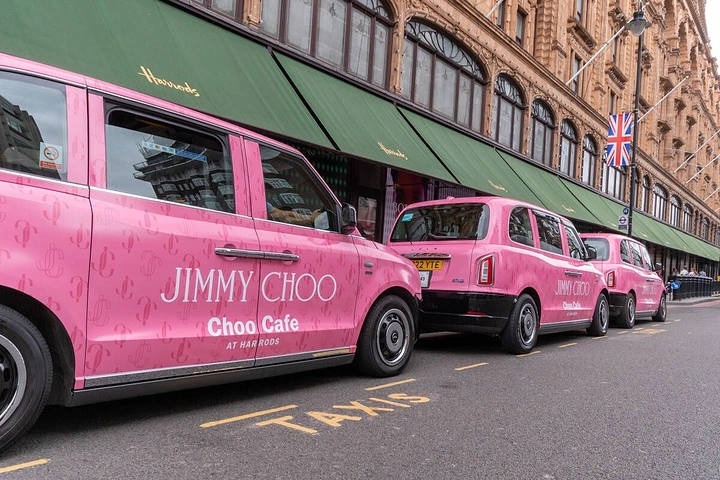 Taxi & Cab Services creative ad: Fashion takeover, highly distinctive taxi campaign