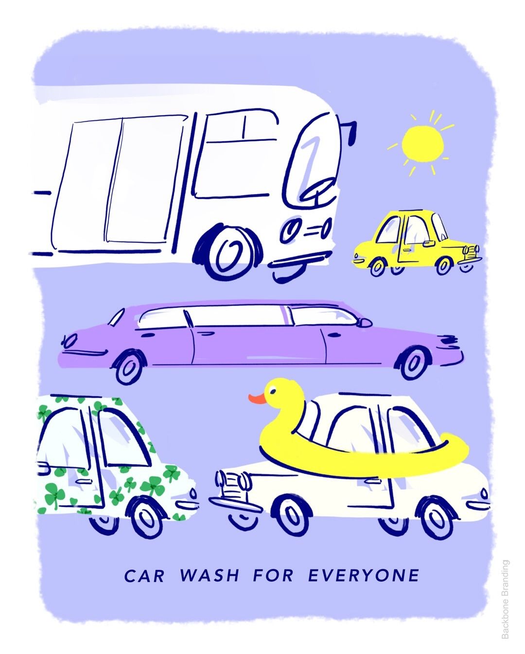 Instagram post: Playful illustration, wash brushes as shaggy creature, slide 6