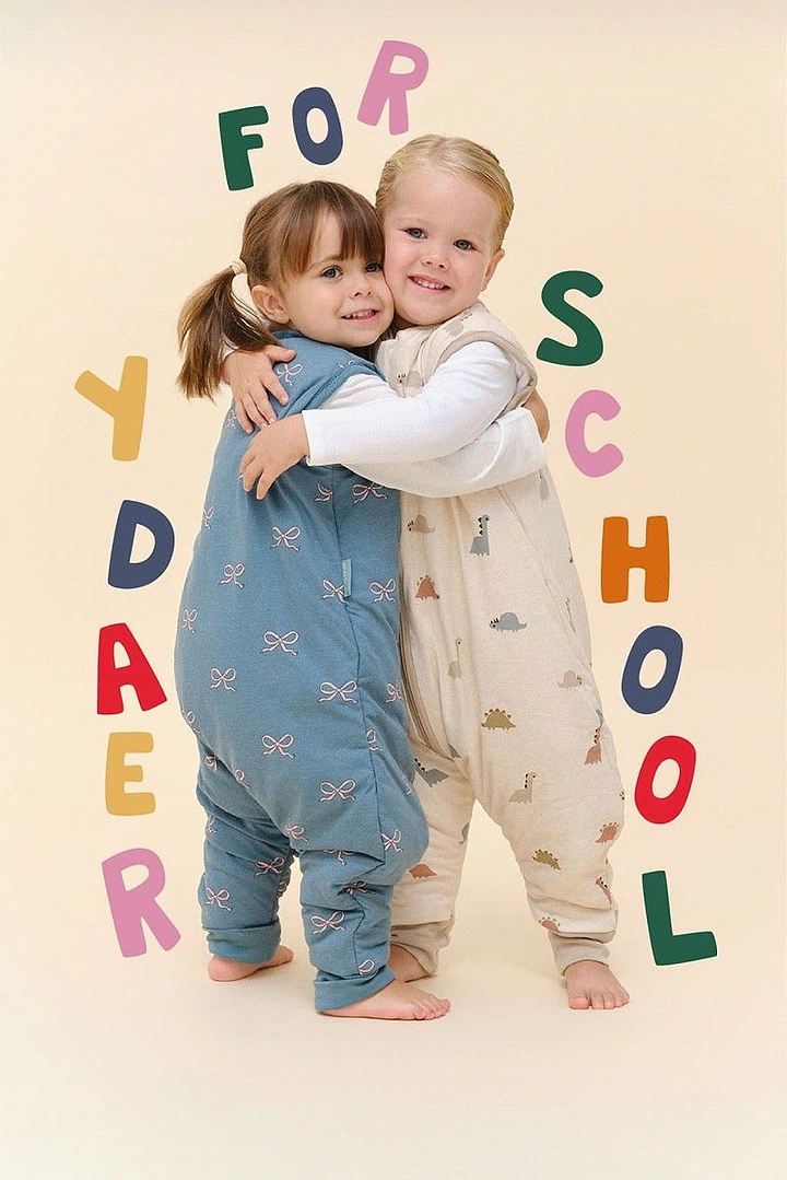 Kids Clothing creative ad: Playful letters wrap hugging kids