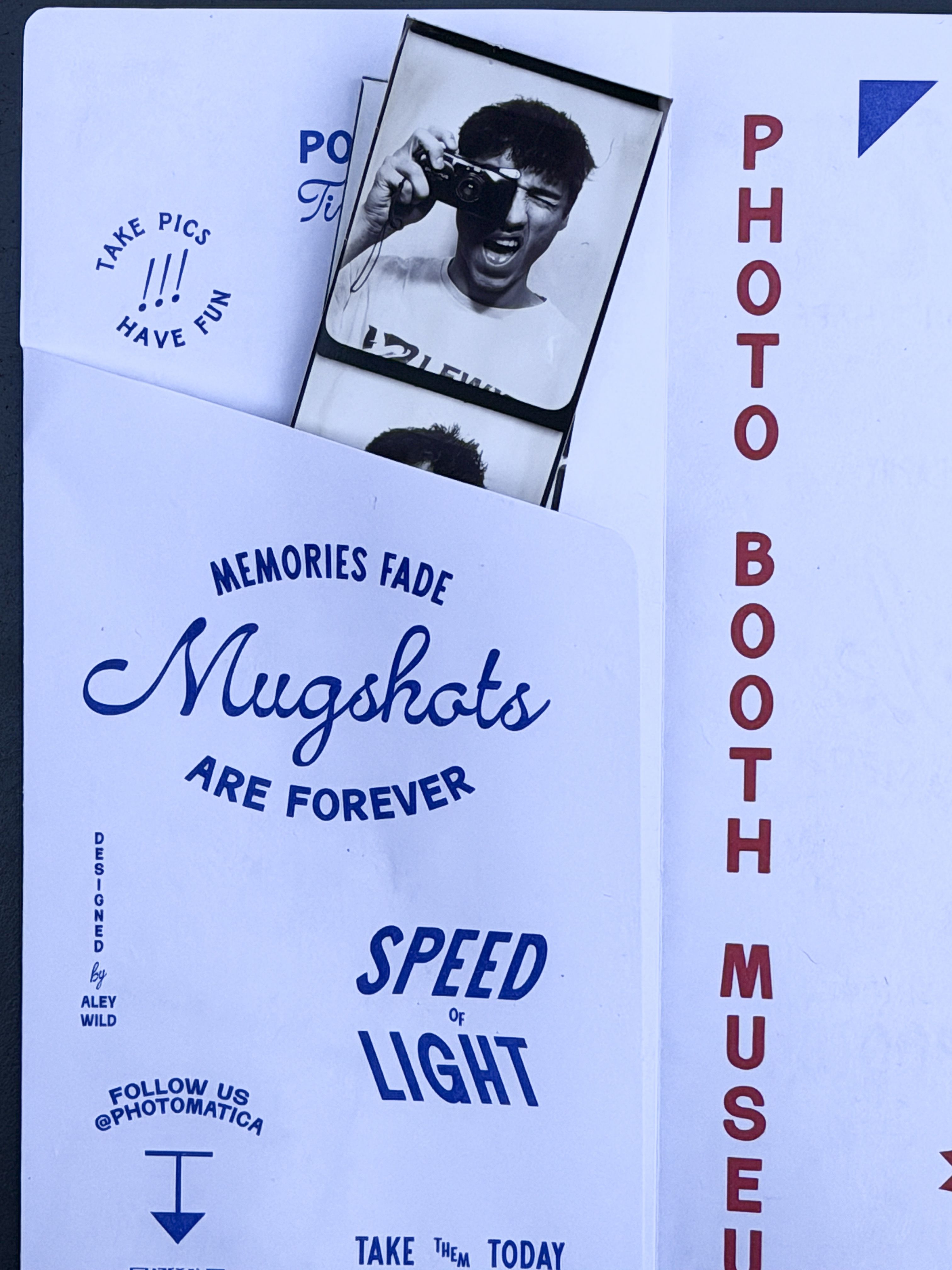 Instagram post: Mugshot museum pun makes booth memorable