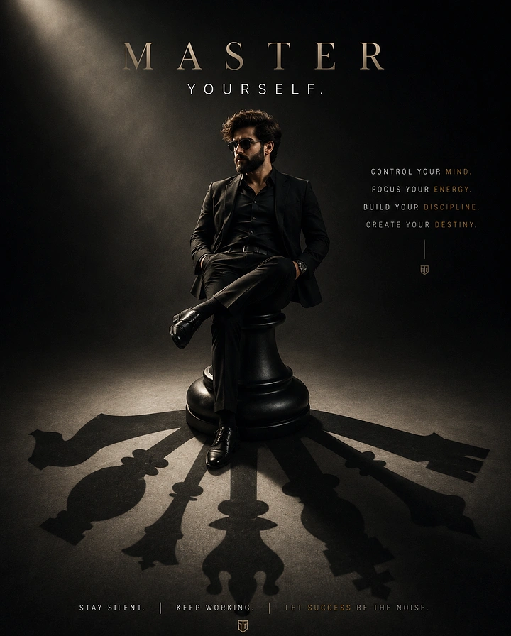 Life & Business Coaches creative ad: Chess shadow makes mastery memorable