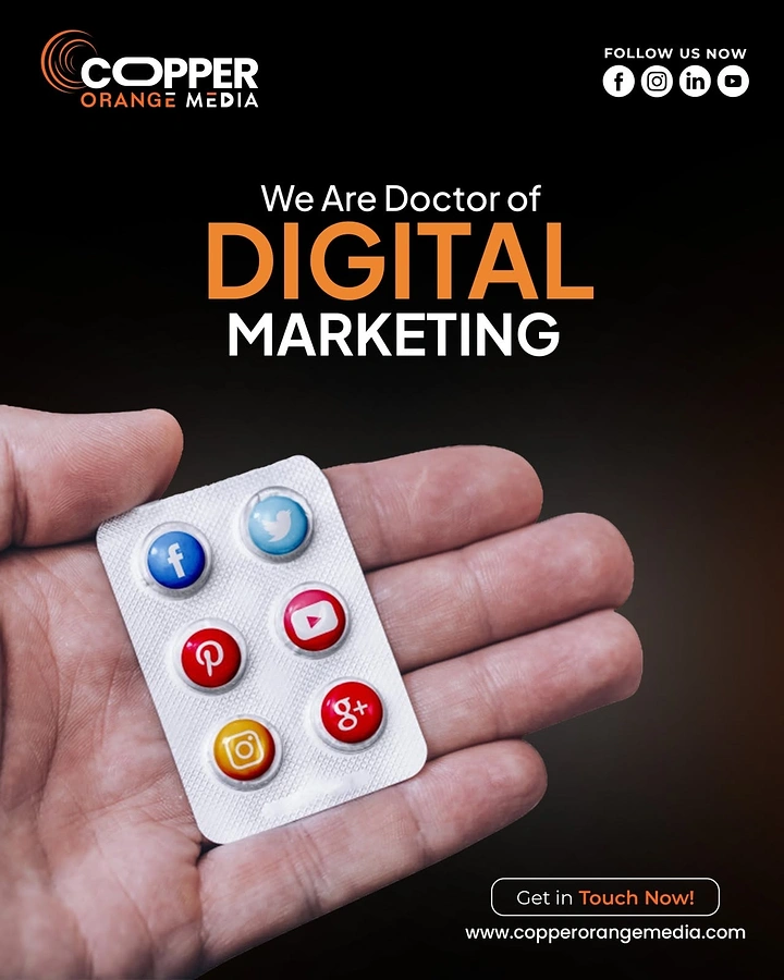 Agency creative ad: Social media icons as pill blister