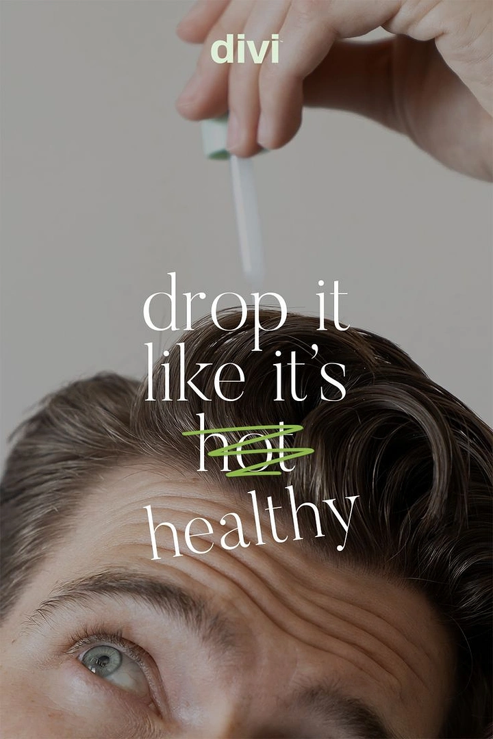 Hair Transplant & Hair Clinics creative ad: Witty 'drop it like it's healthy' pun