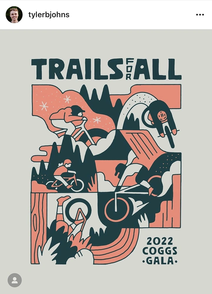 Adventure Sports & Trekking creative ad: Illustrated trails-for-all visual metaphor