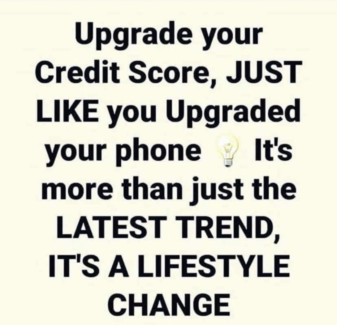 Instagram post: Credit score as phone upgrade