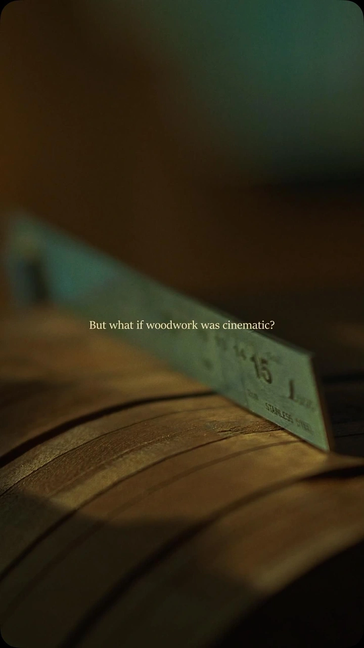 Carpenters & Woodwork creative ad: 'What if woodwork was cinematic' teaser