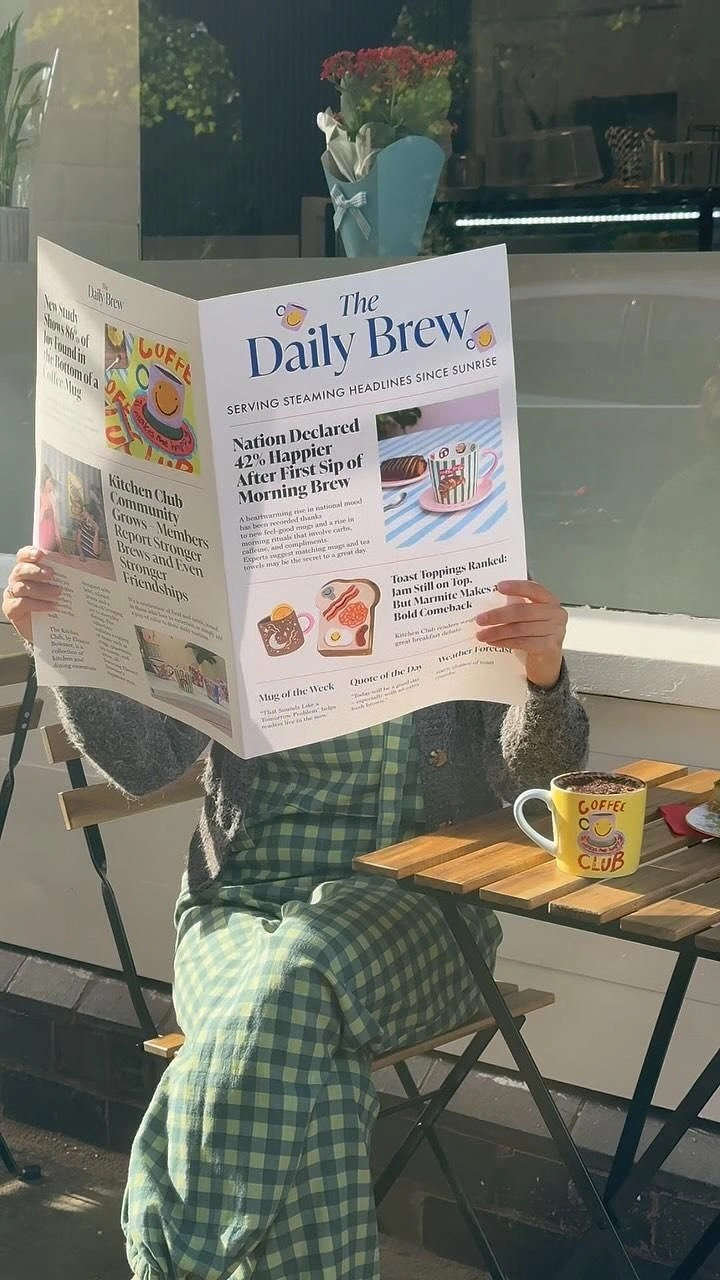 Tea & Chai Brands creative ad: Newspaper 'Daily Brew' pun