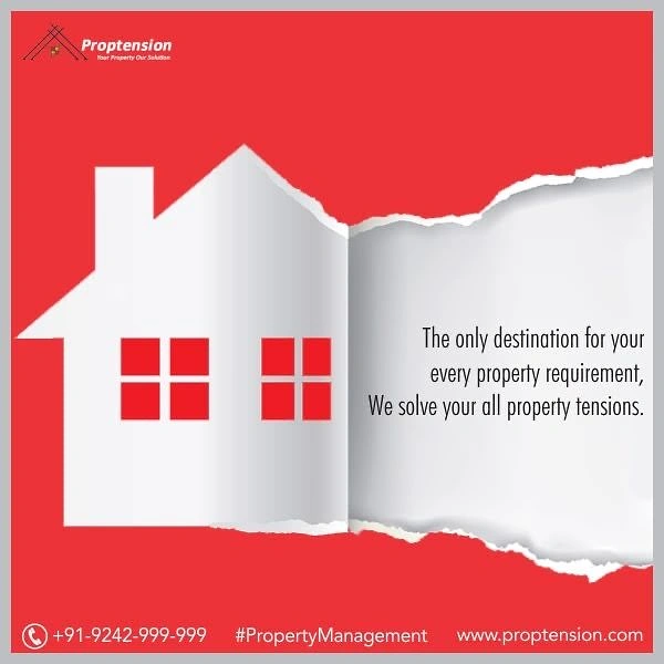 Property Management creative ad: Torn-house property tensions metaphor