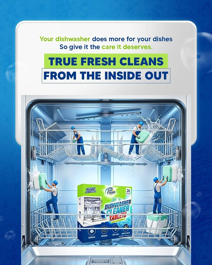 Appliance Repair creative ad: Miniature cleaners create memorable metaphor