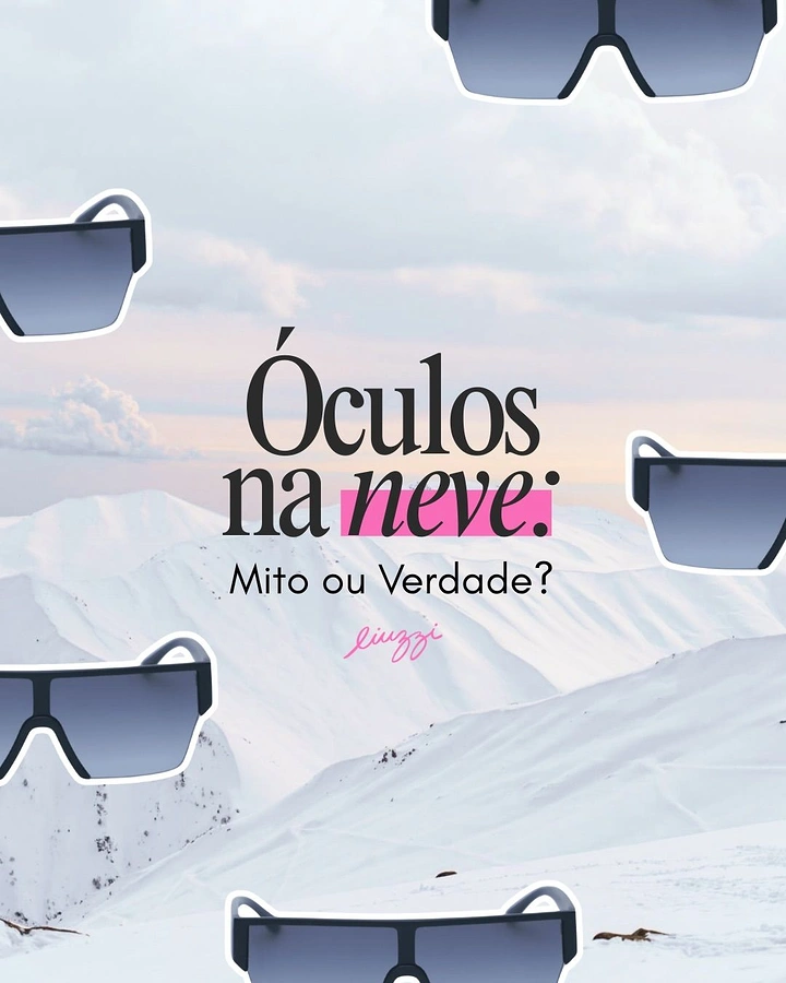 Sunglasses Brands creative ad: Snow setting creates useful eyewear myth hook