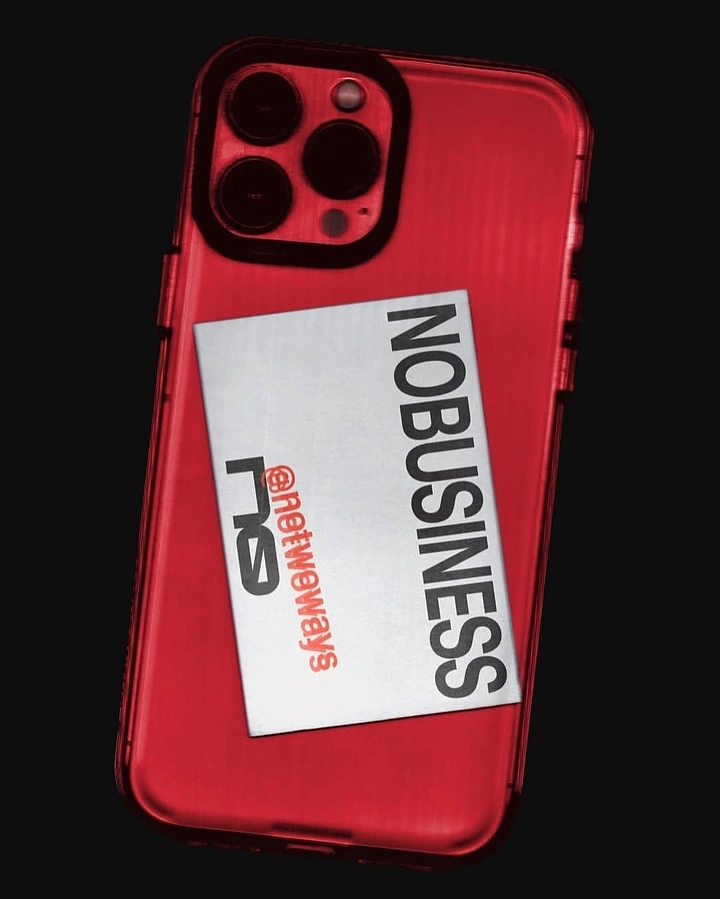 Phone Cases & Mobile Accessories creative ad: Witty business-card phone-case pun