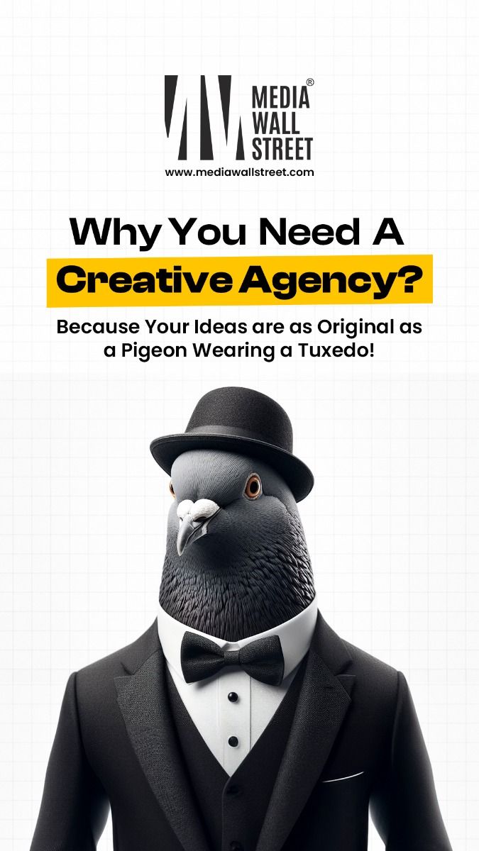 Story: Tuxedo pigeon as witty originality pun