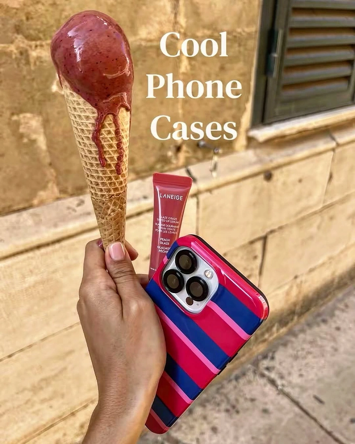 Phone Cases & Mobile Accessories creative ad: Ice cream makes the cool-case pun visual