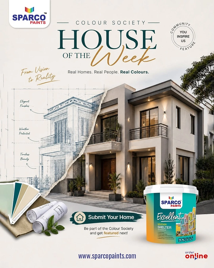 House Painters creative ad: Sketch torn away to reveal the real painted house