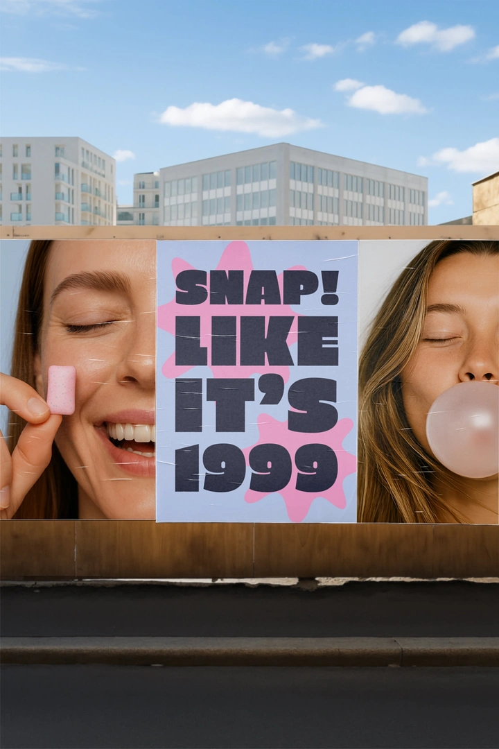Chewing Gum & Mints creative ad: Nostalgic public-screen campaign idea