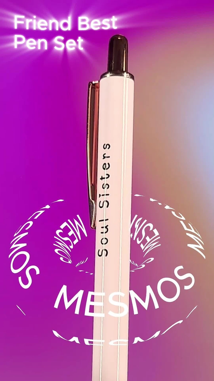 Pens & Writing Instruments creative ad: Circular typography turns pen into visual centerpiece