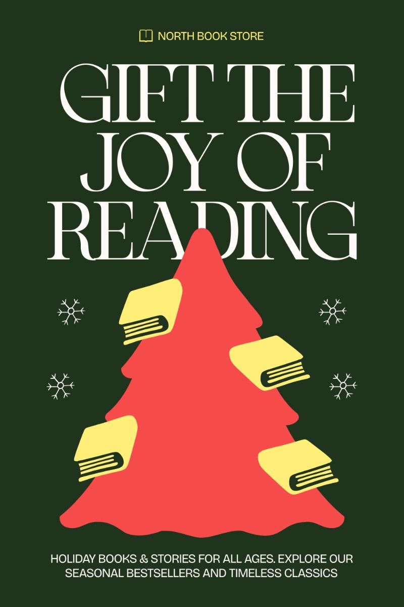 Books as ornaments on Christmas tree