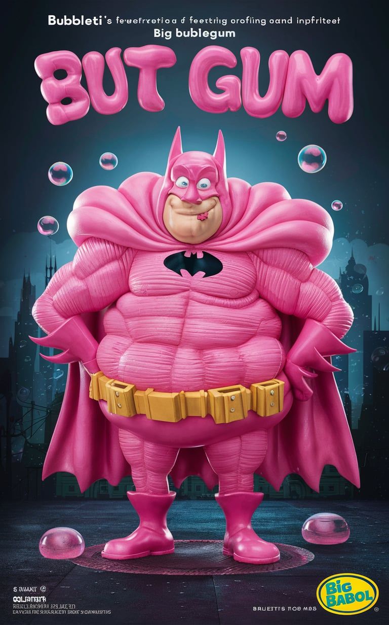 Story: Gum becomes a memorable superhero character, slide 2