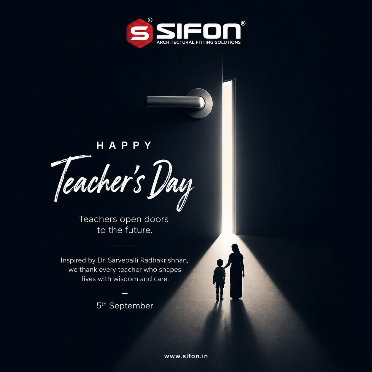 Open book forming a doorway with a teacher leading a child up stairs