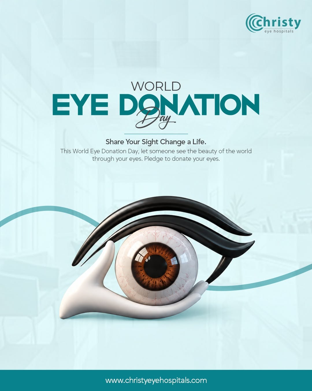 other-festival Instagram post: 3D eyeball cradled in a white sculpted hand forming an eye shape