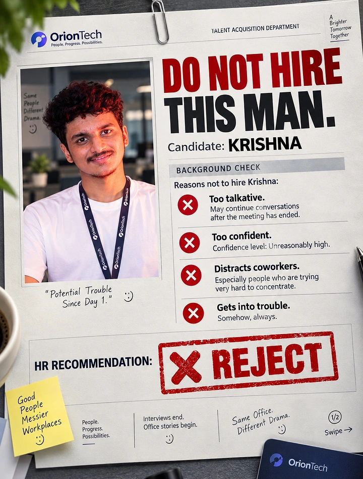 Recruitment & Staffing Agencies creative ad: Witty candidate rejection case file