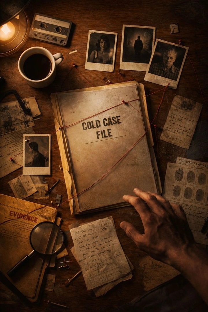 Escape Rooms creative ad: Cold-case evidence format sells investigation experience