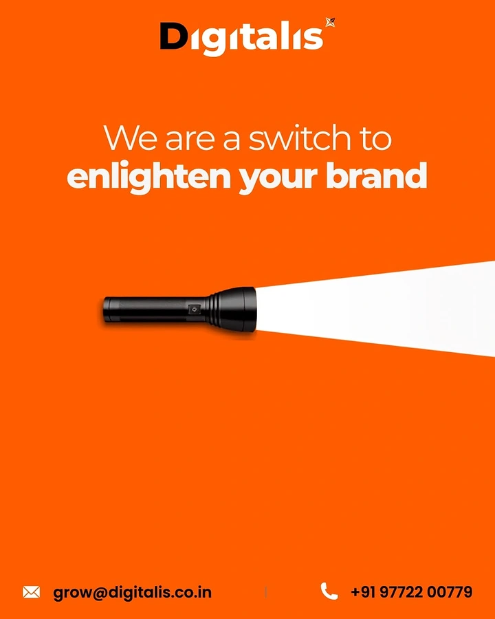 Agency creative ad: Flashlight 'switch to enlighten' visual pun