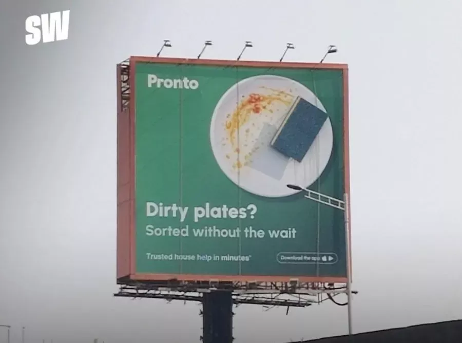 Banner: Dirty plate sponge: delivery skips dishes