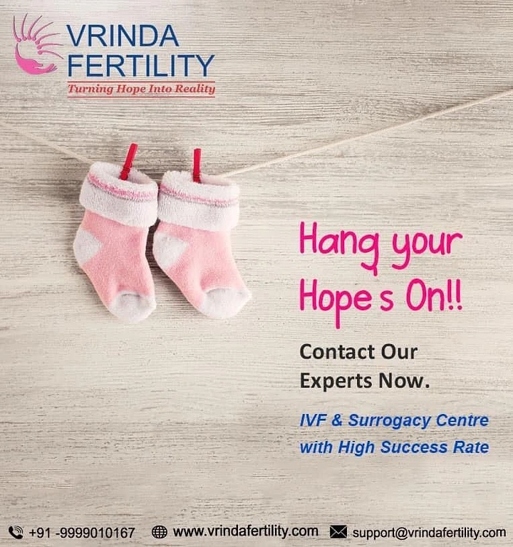 IVF & Fertility Clinics creative ad: Baby socks on line, hang hopes pun