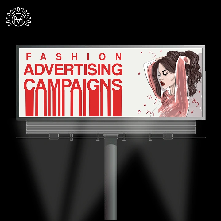 Design & Animation Schools creative ad: Billboard frames fashion advertising concept