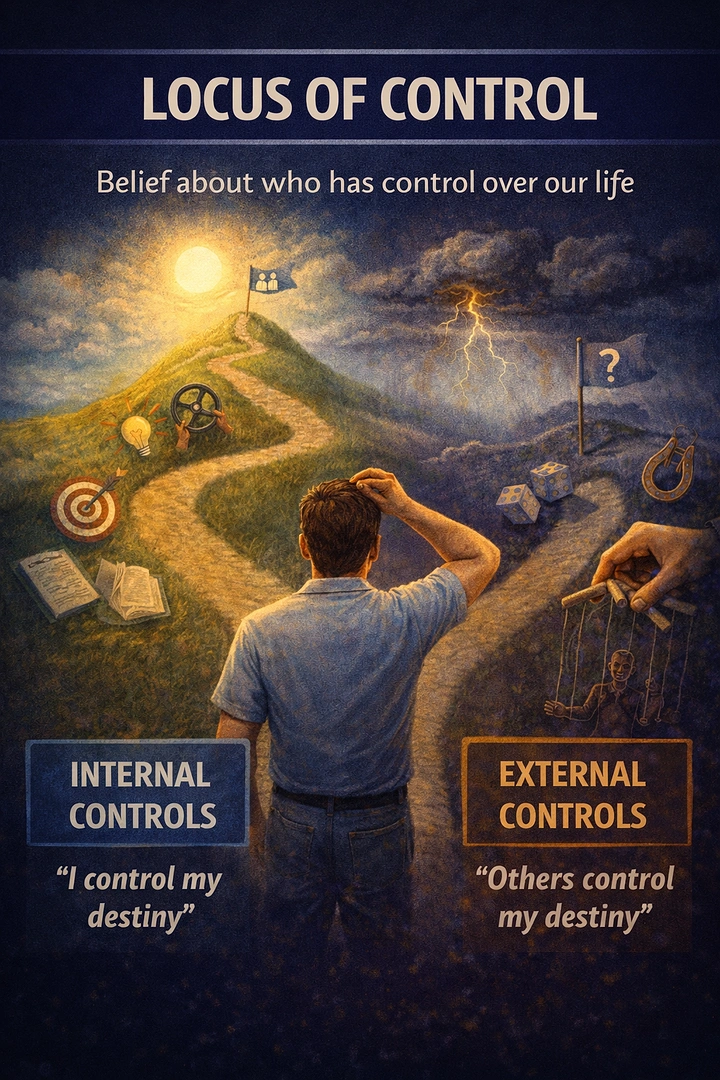 Life & Business Coaches creative ad: Forked paths visualize personal control