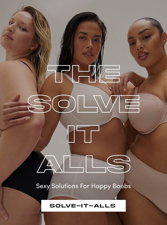 Instagram post: Strong lingerie campaign with clever solution framing
