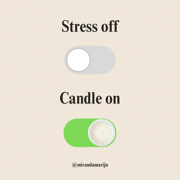 Candles & Home Fragrance creative ad: Toggle switch pun, candle as knob