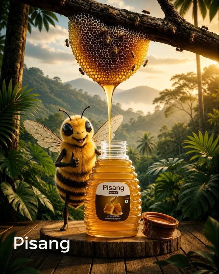 Honey Brands creative ad: Anthropomorphic bee creates story