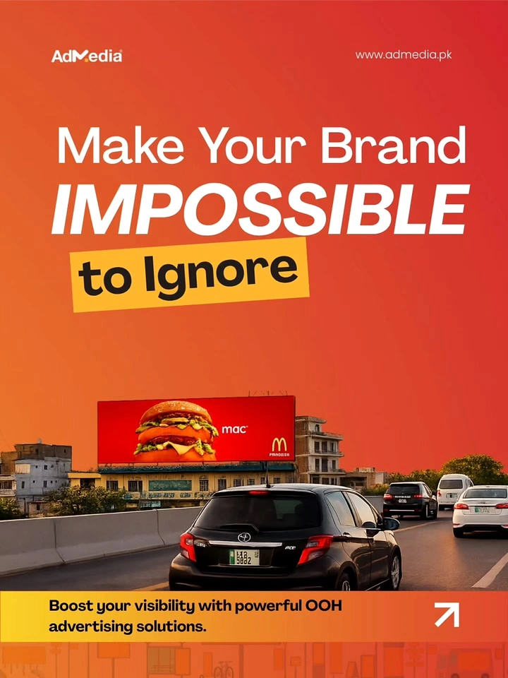 Agency creative ad: OOH billboard shows brand impossible to ignore