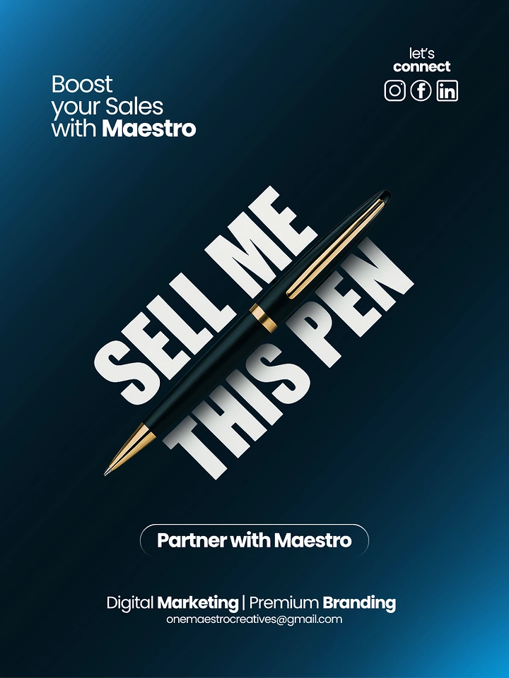 Pens & Writing Instruments creative ad: Strong typographic sell-this-pen concept