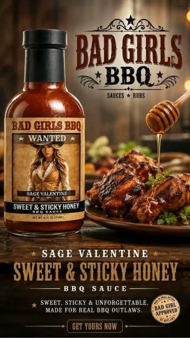 Story: Wanted-poster framing for BBQ sauce