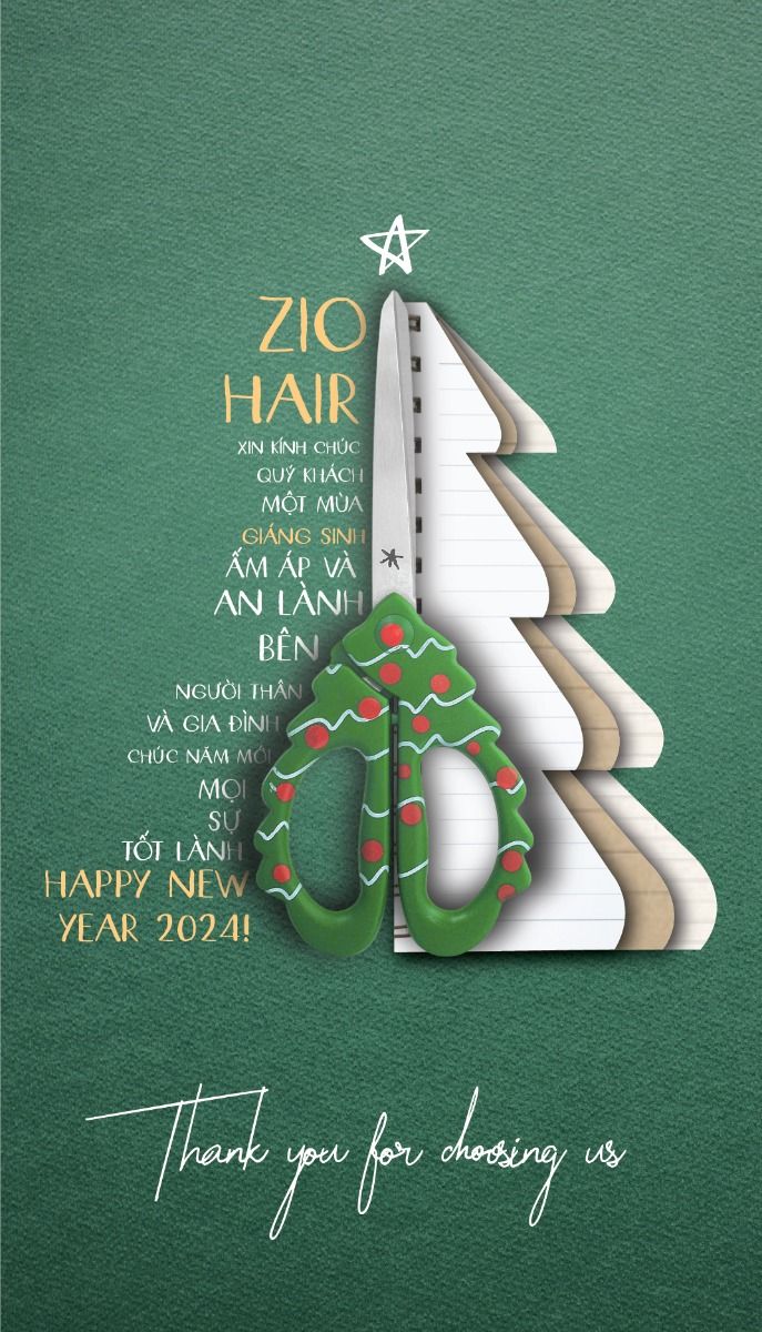 Christmas Story: Scissors cutting a layered paper Christmas tree