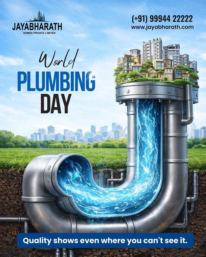 Plumbers creative ad: City atop hidden pipes: unseen quality
