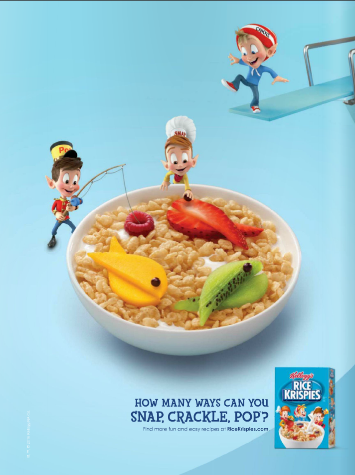 Instagram post: Mascots leap into breakfast bowl