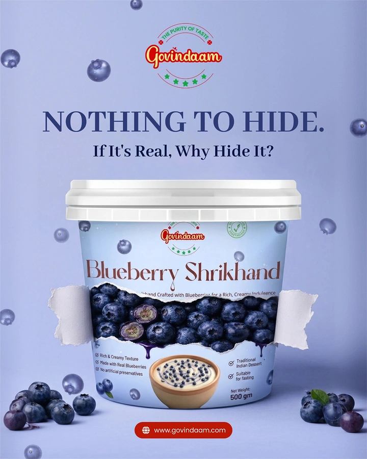 Dairy Brands creative ad: Transparent tub: 'Nothing to hide' pun