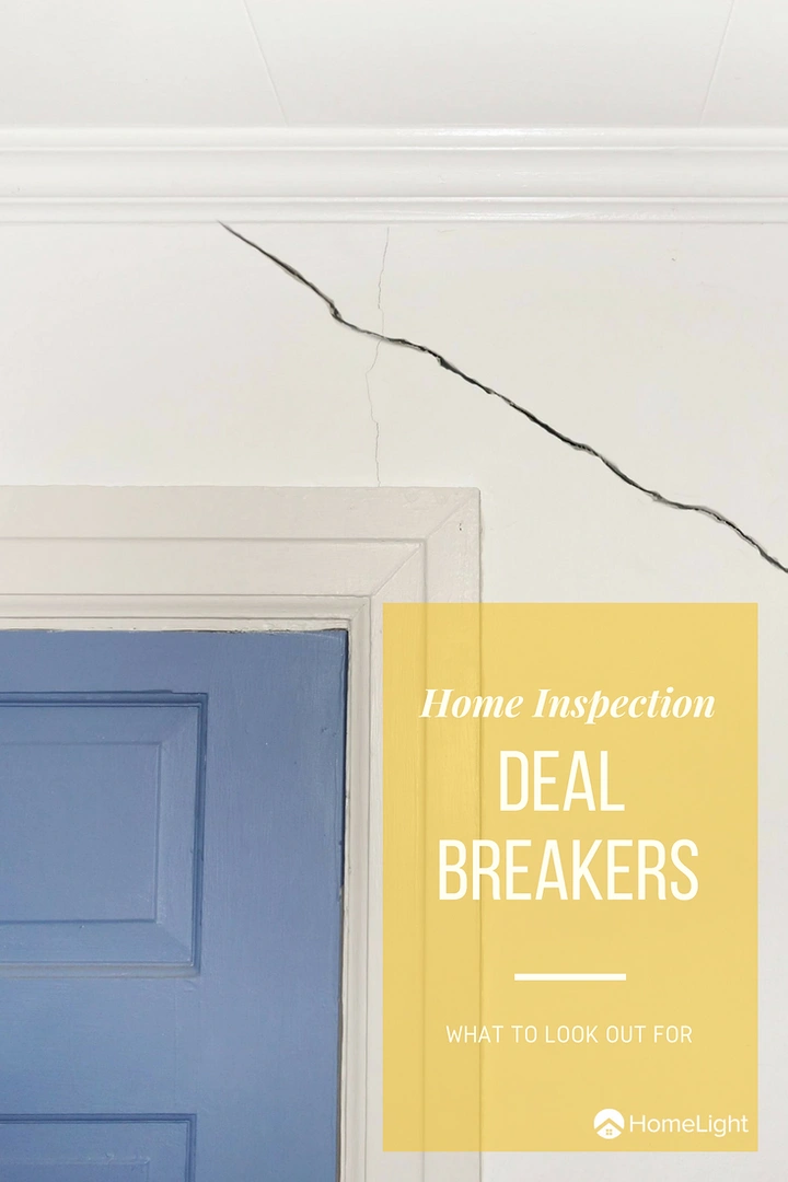 Home Inspectors creative ad: Cracked wall visualizes deal breakers