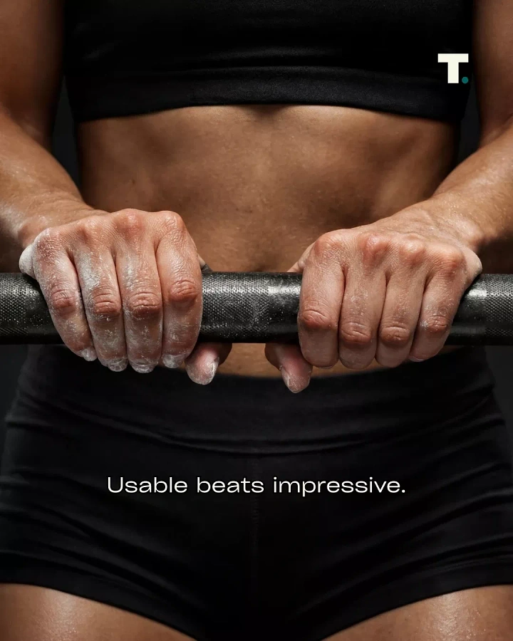 Fitness Equipment Stores creative ad: Witty usable-beats-impressive copy