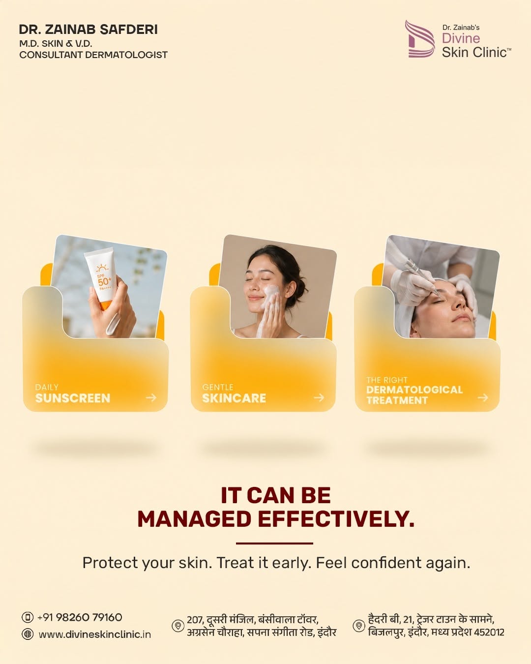 Instagram post: Case-file folder for melasma awareness, slide 3