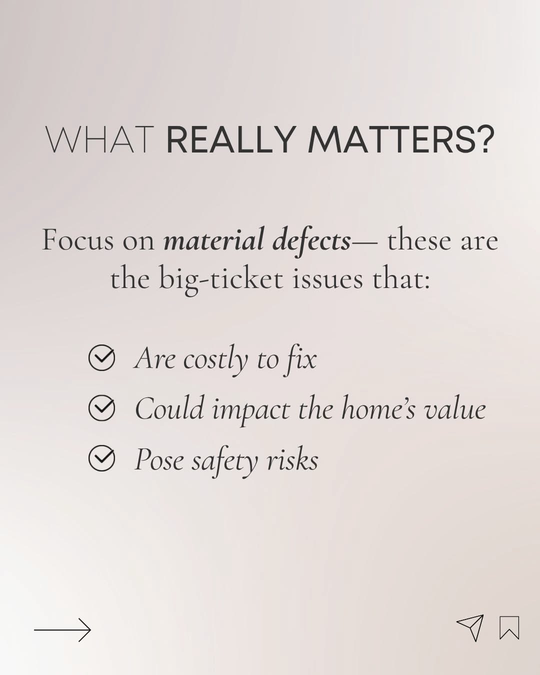 Instagram post: Witty clarity-focused inspection copy, slide 2