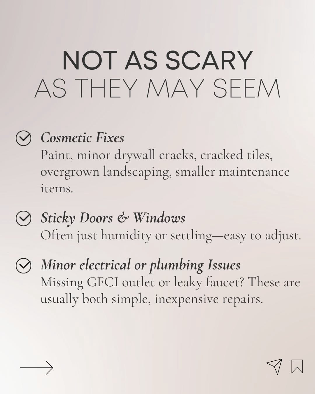 Instagram post: Witty clarity-focused inspection copy, slide 4