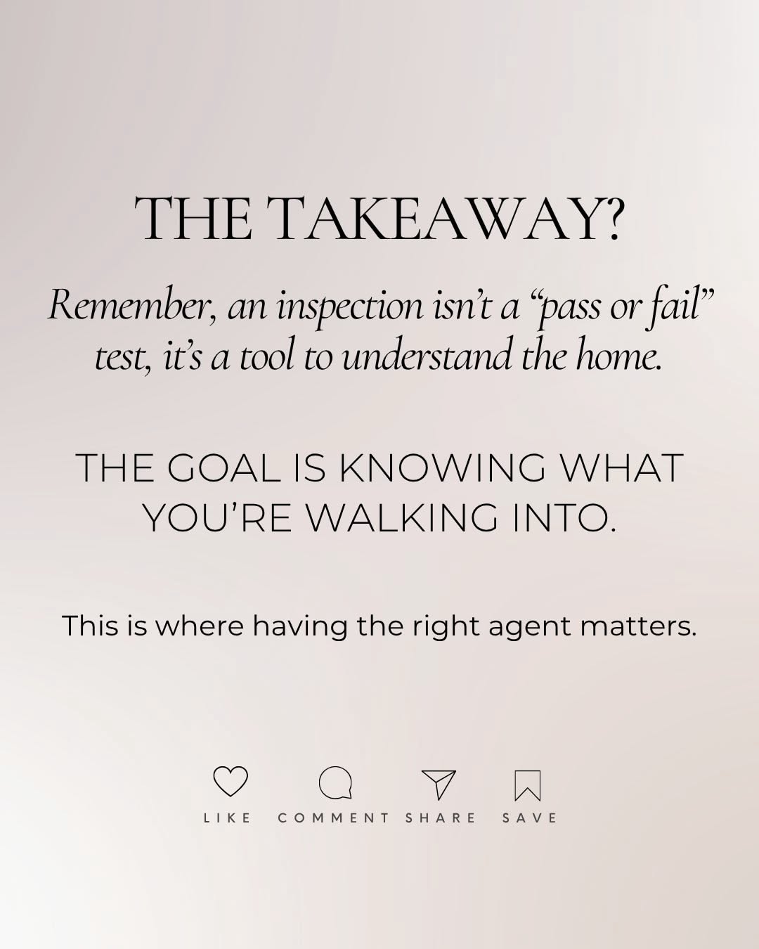 Instagram post: Witty clarity-focused inspection copy, slide 5