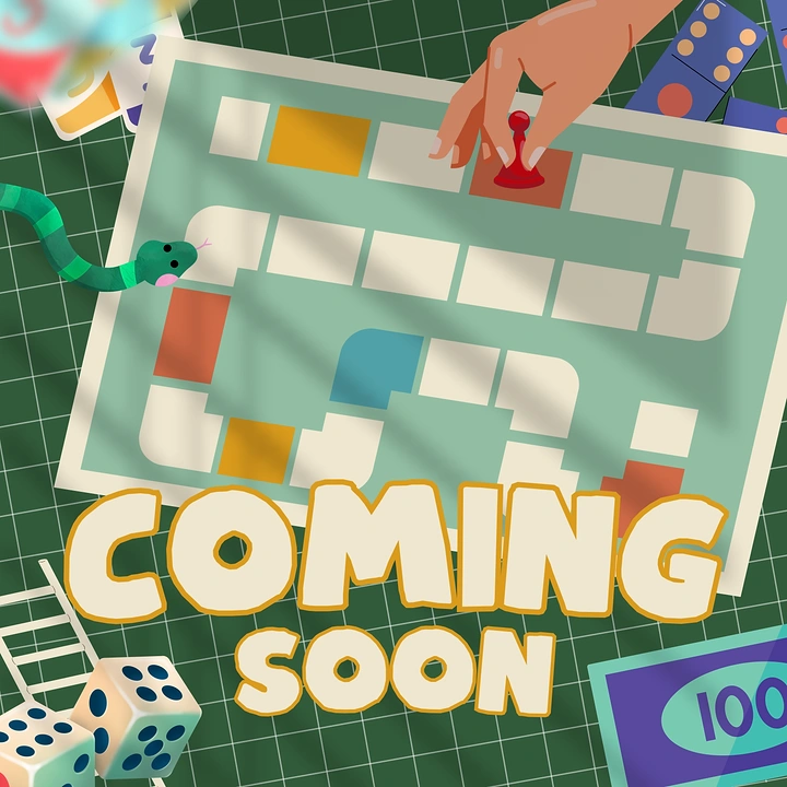 Board Games & Game Cafes creative ad: Board-game layout becomes launch graphic