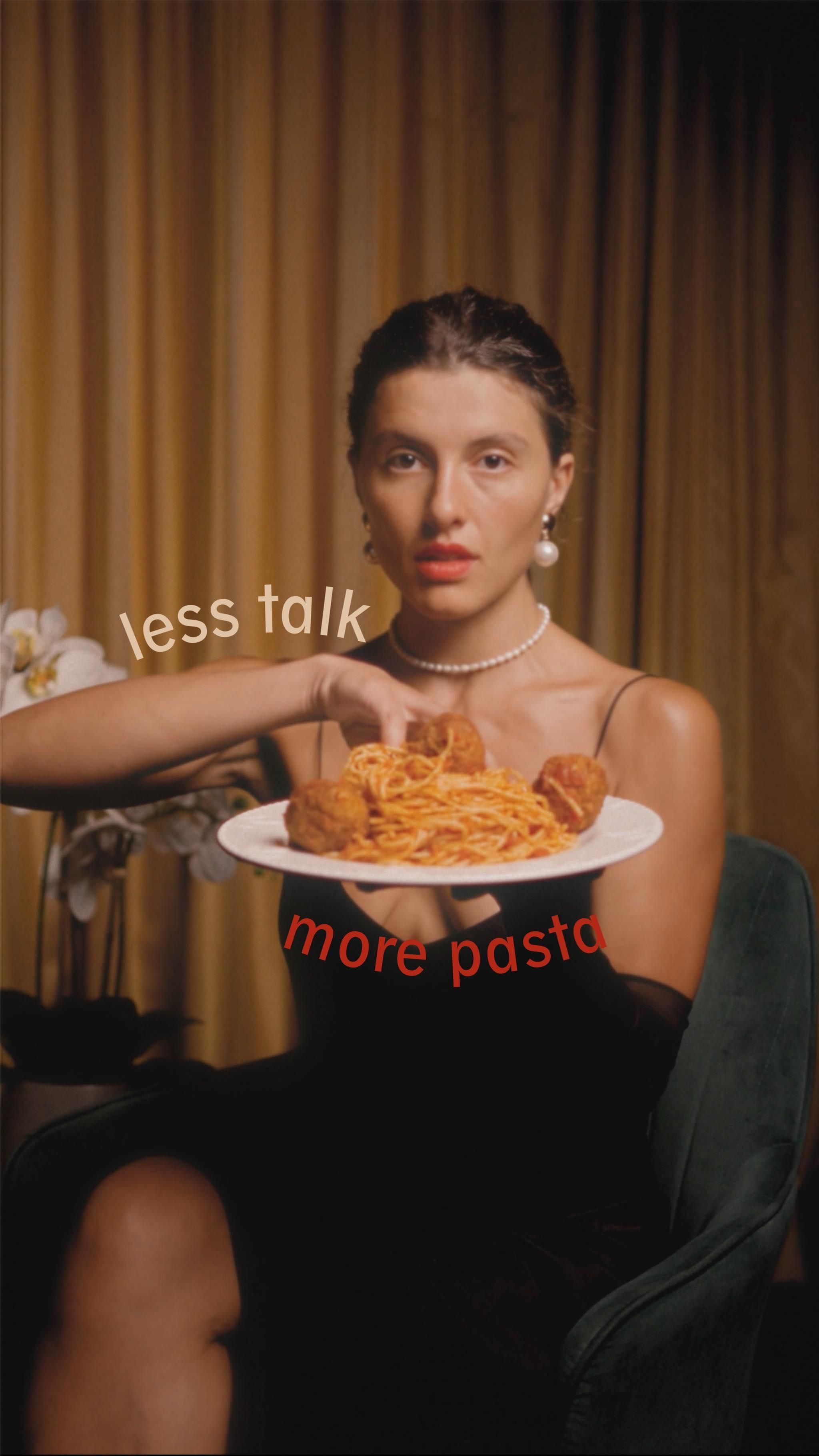 Story: Witty pasta copy with editorial portrait